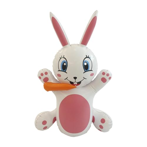 Fenteer Aufblasbarer Osterhase, Osterhasen-Puppe, Spielzeug, Foto-Requisiten, aufblasbare Osterdekoration für Party-Dekoration von Fenteer
