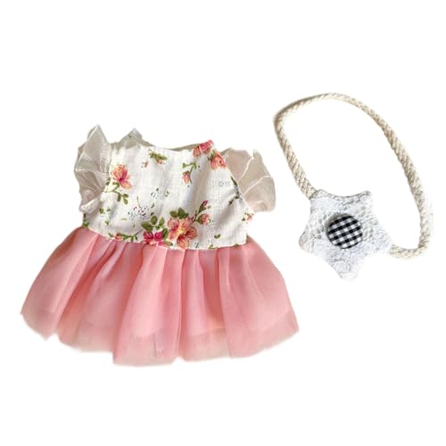 Fenteer Ausgestopfter Puppen-Mullrock zum Anziehen, Kleidung, Foto-Requisiten, Kostüme, lehrreich, mit Tasche, Prinzessinnenkleid für 7,87-Zoll-Puppe Fenteer Ausgestopfter Puppen-Mullrock zum Anziehen, Kleidung, Foto-Requisiten, Kostüme, lehrreich, mit Tasche, Prinzessinnenkleid für 7,87-Zoll-Puppe von Fenteer