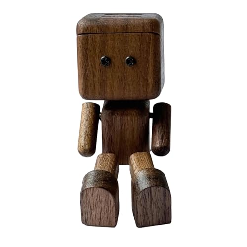 Fenteer Auto-Armaturenbrett-Dekoration, schüttelnde Füße, Puppenornament, Holzfigur, Geschenk, tragbares Innenzubehör für Fahrzeug, Tisch, Zuhause, Walnuss mit Deckel Fenteer Auto-Armaturenbrett-Dekoration, schüttelnde Füße, Puppenornament, Holzfigur, Geschenk, tragbares Innenzubehör für Fahrzeug, Tisch, Zuhause, Walnuss mit Deckel von Fenteer