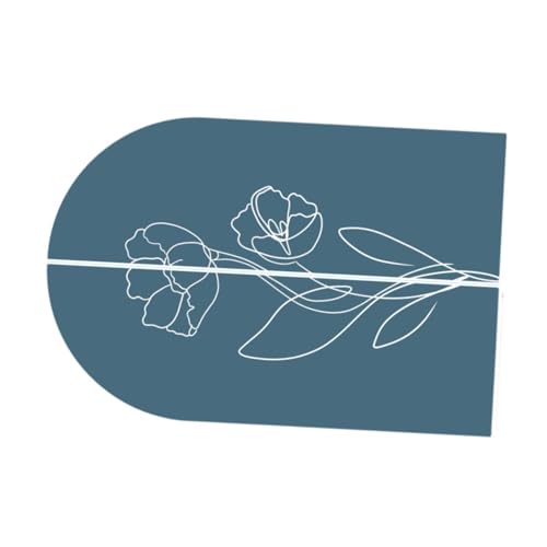 Fenteer Bogenwand Aufkleber Boho Bogen Aufkleber Wohnzimmer Esszimmer Schlafzimmer Kunst Wandkunst Dekor Home PVC Tapetendekoration, Blau Grün von Fenteer