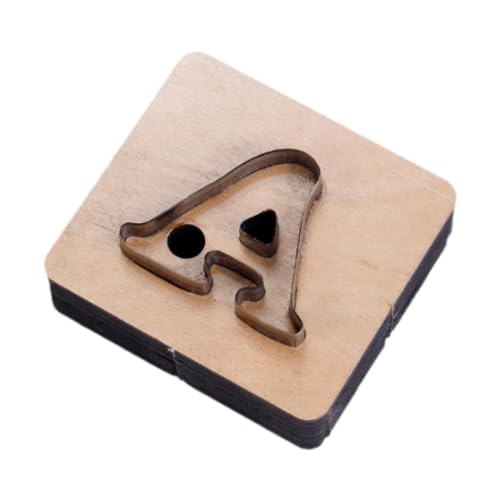 Fenteer Buchstabenförmige Stanzform, Schablone Zur Herstellung von Anhängern, Rostfrei, Handgefertigt, Schneidemodell für Schneider, Heimwerker, A von Fenteer