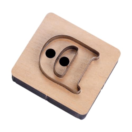 Fenteer Buchstabenförmige Stanzform, Schablone Zur Herstellung von Anhängern, Rostfrei, Handgefertigt, Schneidemodell für Schneider, Heimwerker, D von Fenteer