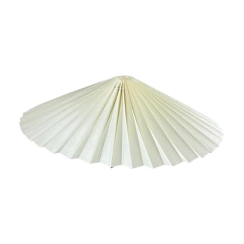 Fenteer Falten -Lampen Schatten Leichte Home Dekoration für Anhänger Lichter Lampenabdeckung Lampenschirm für Schlafzimmer Hotel Party Bauernhaus Schlafsaal, Beige von Fenteer