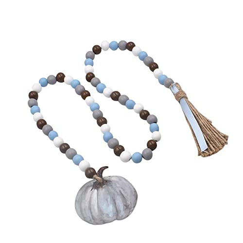 Fenteer Halloween-Holzperlen-Girlande, Wandbehang mit Quasten, Holzperlen-Anhänger mit Kürbisanhänger, rustikal für Bar, Wohnheim, Urlaub auf dem Land Fenteer Halloween-Holzperlen-Girlande, Wandbehang mit Quasten, Holzperlen-Anhänger mit Kürbisanhänger, rustikal für Bar, Wohnheim, Urlaub auf dem Land von Fenteer