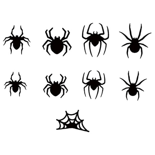 Fenteer Halloween-Wandaufkleber, Wandkunst-Dekoration, leuchtende Fensteraufkleber für Feiertage, Bauernhaus-Partys, Festivals, 9 StÜcke von Fenteer