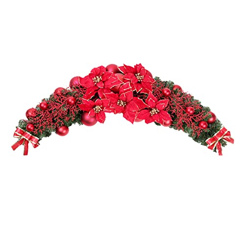 Fenteer Hochzeits Bogen Blumen Grün Blätter Blumen Swag für Hintergrund Festival Zeremonie, Rot von Fenteer