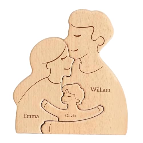 Fenteer Holz-Puzzle-Ornament, Tischdekoration, 3 Mitglieder, Schreibtisch-Regal-Dekor, Tisch-Mittelstück-Skulptur als Einweihungsgeschenk Fenteer Holz-Puzzle-Ornament, Tischdekoration, 3 Mitglieder, Schreibtisch-Regal-Dekor, Tisch-Mittelstück-Skulptur als Einweihungsgeschenk von Fenteer