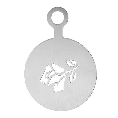 Fenteer Kaffee Dekoration Schablone Backmalerei Werkzeuge Diy Basteldekor Kuchen Stempeln Dekorieren Schablone für Milchpulver Küche, Rose Fenteer Kaffee Dekoration Schablone Backmalerei Werkzeuge Diy Basteldekor Kuchen Stempeln Dekorieren Schablone für Milchpulver Küche, Rose von Fenteer