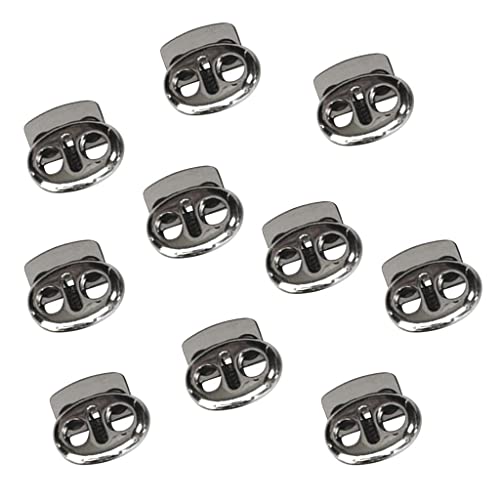 Fenteer Kordelstopper Schnürsenkel Schnalle Kordelklemme für Seile Sport Rucksack, aus Zink-Legierung, 10 Stück Fenteer Kordelstopper Schnürsenkel Schnalle Kordelklemme für Seile Sport Rucksack, aus Zink-Legierung, 10 Stück von Fenteer