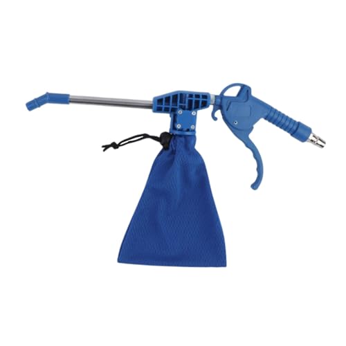 Fenteer Luftblas- und Saugreinigungswerkzeug 2 in 1, blau, für Luftkompressor-Zubehör, pneumatischer Staubwedel mit Staubfangbeutel von Fenteer