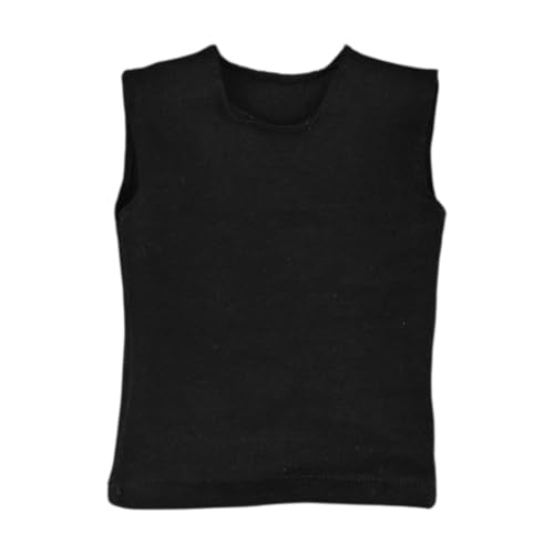 Fenteer Männer Figuren T-Shirt Ärmellose Weste 1/6 Skala Mode Mini Puppe Kleidung fürfür 12in Puppe Modell Männliche Action-Figuren Zubehör, Schwarz Fenteer Männer Figuren T-Shirt Ärmellose Weste 1/6 Skala Mode Mini Puppe Kleidung fürfür 12in Puppe Modell Männliche Action-Figuren Zubehör, Schwarz von Fenteer