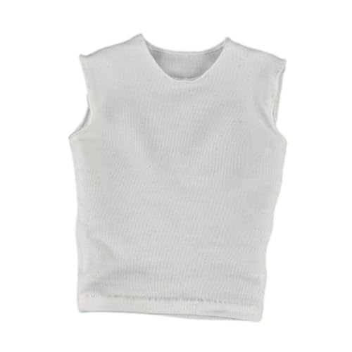 Fenteer Männer Figuren T-Shirt Ärmellose Weste 1/6 Skala Mode Mini Puppe Kleidung fürfür 12in Puppe Modell Männliche Action-Figuren Zubehör, Weiß Fenteer Männer Figuren T-Shirt Ärmellose Weste 1/6 Skala Mode Mini Puppe Kleidung fürfür 12in Puppe Modell Männliche Action-Figuren Zubehör, Weiß von Fenteer