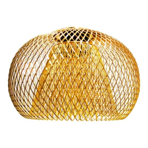 Fenteer Metall-Pendelleuchtenschirme, Käfigschutz, Beleuchtungskörper-Zubehör, hängende Lichtabdeckung, Lampenschirm für die Dekoration von Hotelfluren, Golden Fenteer Metall-Pendelleuchtenschirme, Käfigschutz, Beleuchtungskörper-Zubehör, hängende Lichtabdeckung, Lampenschirm für die Dekoration von Hotelfluren, Golden von Fenteer