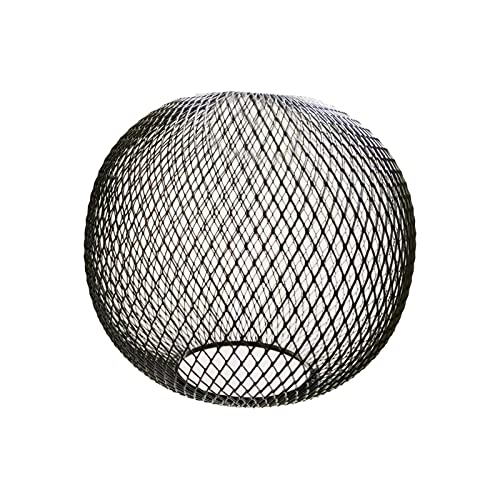 Fenteer Metall-Pendelleuchtenschirme Lampenschirm Retro-Stil Schutzlampe Draht Lampenabdeckung Lampenschutz für Wohnzimmer Nachttischlampe Badezimmer, Schwarze Kugeln von Fenteer