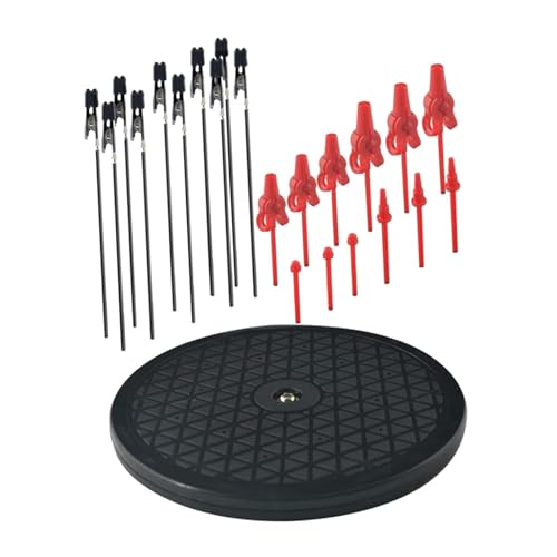 Fenteer Modell-Malständer, Bastelwerkzeug mit Krokodilklemmen, Spray, Hobby-Modellteile, Modellierwerkzeuge, 360° drehbar von Fenteer