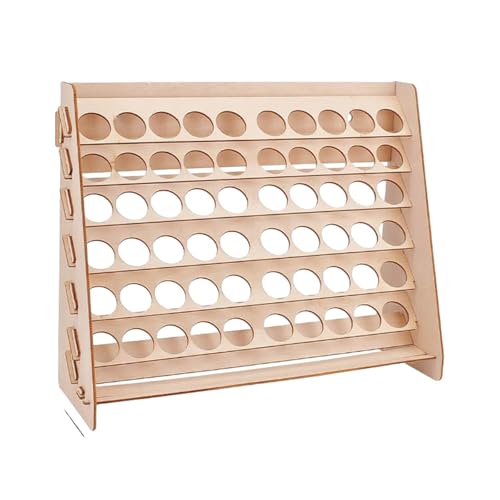 Fenteer Organizer-Rack für Farbflaschen zum Basteln, 34,3 x 11,9 x 26,9 cm, 3,3 cm Loch mit 60 Löchern, Halter, stabiler Zubehör-Ausstellungsständer aus Holz Fenteer Organizer-Rack für Farbflaschen zum Basteln, 34,3 x 11,9 x 26,9 cm, 3,3 cm Loch mit 60 Löchern, Halter, stabiler Zubehör-Ausstellungsständer aus Holz von Fenteer
