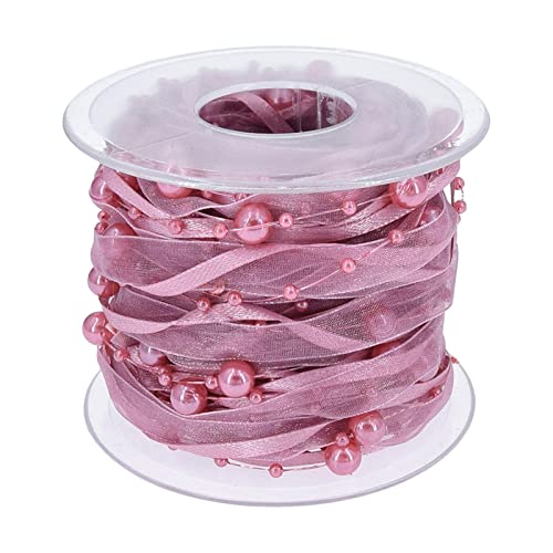 Fenteer Perlenband Chiffon Wickelrolle Applikation Perlen Zum Nähen Von Kleidung Party Rosa Fenteer Perlenband Chiffon Wickelrolle Applikation Perlen Zum Nähen Von Kleidung Party Rosa von Fenteer