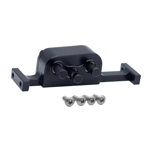 Fenteer RC-Car-Verteilergetriebe, RC-Crawler-Ersatz, 1/10 Rock Crawler, DIY-Aluminium, einfache Installation mit 5-mm-Welle, Chassis Builder, Schwarz von Fenteer