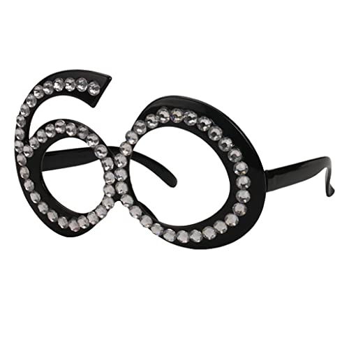 Fenteer Gute, Brille mit Strass Glitzersteinen Deko 30./40./50./60. Geburtstag Party Requisiten Fenteer Gute, Brille mit Strass Glitzersteinen Deko 30./40./50./60. Geburtstag Party Requisiten von Fenteer