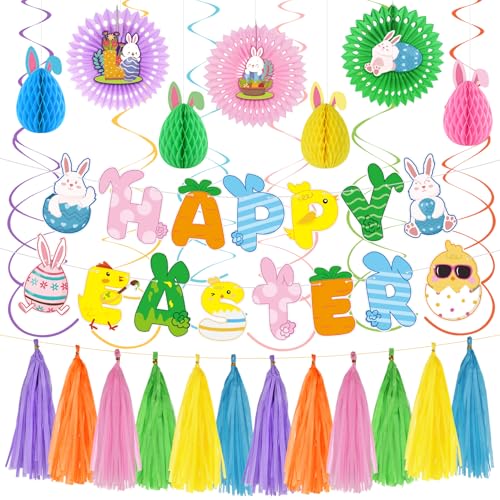 Fenyluxe Osterdekorationen Happy Easter Banner Girlande Fenyluxe Osterdekorationen Happy Easter Banner Girlande von Fenyluxe