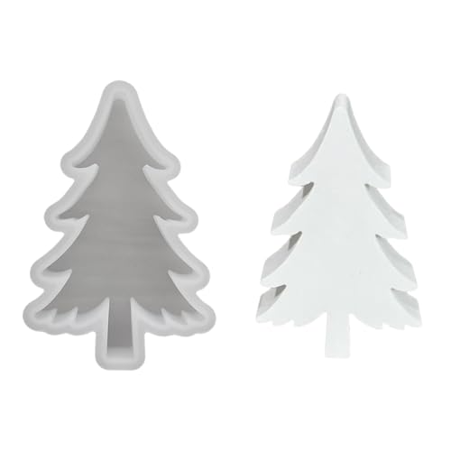 Silikonformen Gießformen Weihnachten, Silikonform Weihnachtsbaum Silikonform Tannenbaum Gips Zum Gießen Gießformen Silikon Weihnachten Silikonformen Gießform Weihnachten für Kerzen Gips (D) von Ferakum