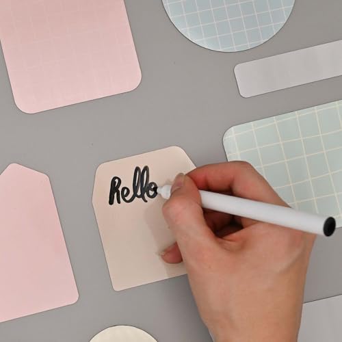 FERFLEX - Magnetische Notizzettel Pastell – Set mit 15 Notizzetteln + schwarzem, trocken abwischbarem Stift & magnetischem Halter – Für alle magnetischen Oberflächen geeignet FERFLEX - Magnetische Notizzettel Pastell – Set mit 15 Notizzetteln + schwarzem, trocken abwischbarem Stift & magnetischem Halter – Für alle magnetischen Oberflächen geeignet von Ferflex