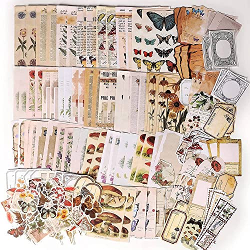 Feriany 200 StüCke Vintage Sammelalbum Lieferungen Packung für Junk Journal Planer DIY Papieraufkleber Vintage Ephemera Packung Decoupage Feriany 200 StüCke Vintage Sammelalbum Lieferungen Packung für Junk Journal Planer DIY Papieraufkleber Vintage Ephemera Packung Decoupage von Feriany