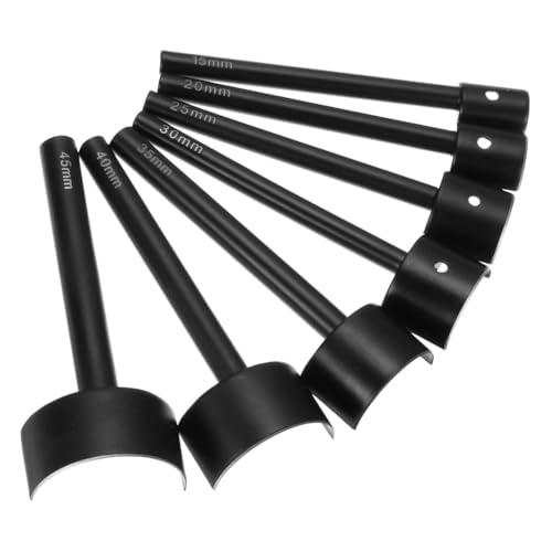 Feriany 7-Teiliges Halbrundes Lederstanzer-Set, 15-45 Mm, Halbkreis-Stanzer Aus Karbonstahl zum Basteln Von Riemen, Gürteln, Geldbörsen und von Feriany