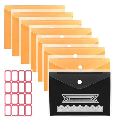 Feriany Verdicktes 8er-Pack Magnetische Papierklebebänder, Druckknöpfe und Etikettenaufkleber Aufbewahrung Stanzformen, Zur Aufbewahrung Von Stempeln, zum Stanzen, Zur Kartenherstellung A von Feriany