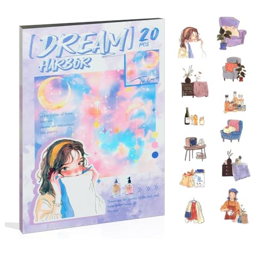 Feriany Women Journal Sticker Book People People Sticker für Journaling Scrapbooking, Junk Journal Supplies Dream Harbor Feriany Women Journal Sticker Book People People Sticker für Journaling Scrapbooking, Junk Journal Supplies Dream Harbor von Feriany
