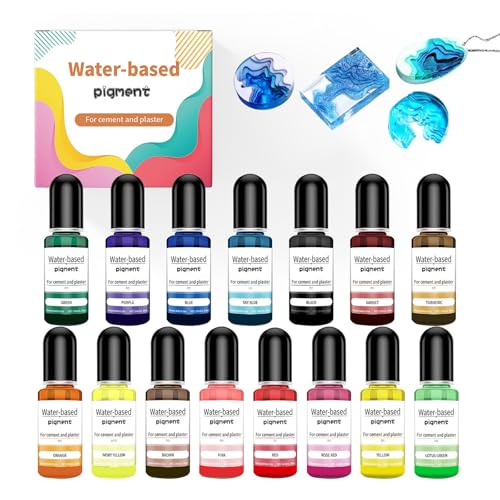 Ferizzia 15 Stück Farbpigmente für Gießpulver, 15 Farben Flüssiger Farbpigmente für Gießpulver, Extrem Hoch Konzentrierte, für Seifenfarbe, Epoxidharz, Kerzenherstellung, Modellbau, DIY Ferizzia 15 Stück Farbpigmente für Gießpulver, 15 Farben Flüssiger Farbpigmente für Gießpulver, Extrem Hoch Konzentrierte, für Seifenfarbe, Epoxidharz, Kerzenherstellung, Modellbau, DIY von Ferizzia