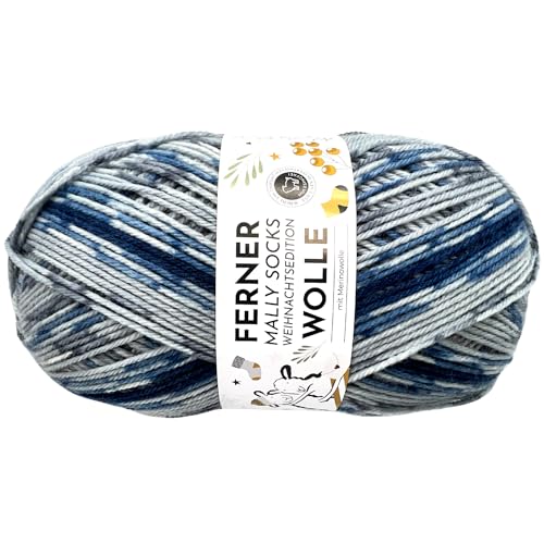 Ferner MALLY SOCKS Weihnachtsedition 2023 6-fach Sockenwolle Weihnachten musterbildend, Farbe:20.12.2023 Ferner MALLY SOCKS Weihnachtsedition 2023 6-fach Sockenwolle Weihnachten musterbildend, Farbe:20.12.2023 von Ferner Wolle