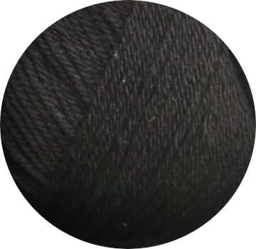 Ferner Mally Socks Sockenwolle Uni | Merino Sockengarn Merinowolle mulesingfrei | 150g 450m | Nadelstärke 3-4mm (M1 - schwarz) von Ferner Wolle