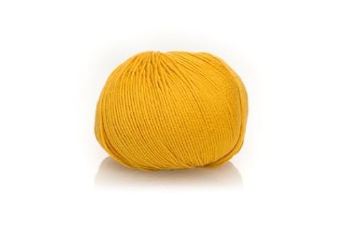 Ferner Wolle Baby Soft Uni 31 - Sonnengelb (Garn, Baumwoll-Soja-Mischung) von Ferner Wolle