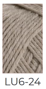 Ferner Wolle Lungauer Sockenwolle 6-fach Merino UNI 24 - Hellbraun melange von FERNER WOLLE