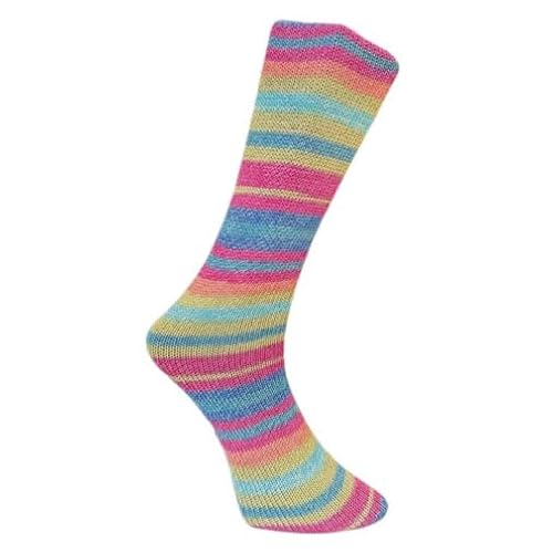 Ferner Wolle Lungauer Sockenwolle mit Baumwolle 4-fach 830-25 - pink-blau-hellgrün Ferner Wolle Lungauer Sockenwolle mit Baumwolle 4-fach 830-25 - pink-blau-hellgrün von Ferner Wolle
