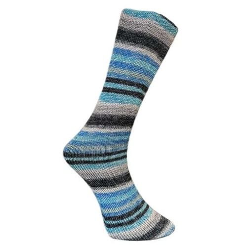 Ferner Wolle Lungauer Sockenwolle mit Baumwolle 4-fach 834-25 - blau-hellgrau-anthrazit Ferner Wolle Lungauer Sockenwolle mit Baumwolle 4-fach 834-25 - blau-hellgrau-anthrazit von Ferner Wolle