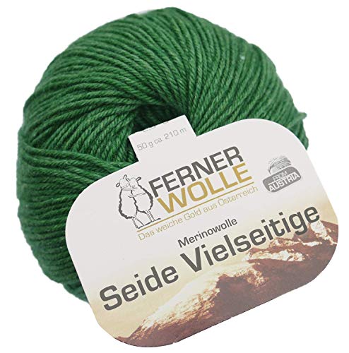 Ferner Wolle Merinowolle Seide Vielseitige V913, 50g weiche Premium Sockenwolle mit Seide und Merino zum Stricken & Häkeln von Ferner Wolle