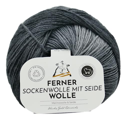 Ferner Wolle Sockenwolle 4-fädig mit Seide und Farbverlauf | Sockengarn, Strumpfwolle | 100g (629/23) von Ferner Wolle