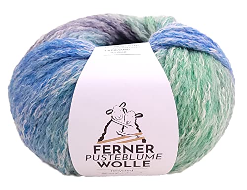 Nachhaltige Wolle mit Farbverlauf Ferner Pusteblume PB5, zum Stricken oder Häkeln, 50g von Ferner Wolle