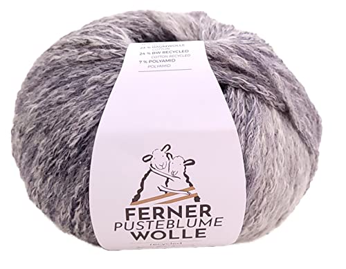 Nachhaltige Wolle mit Farbverlauf Ferner Pusteblume PB6, zum Stricken oder Häkeln, 50g von Ferner Wolle