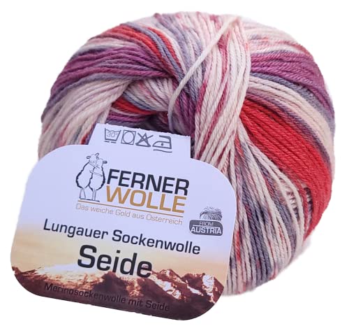 Sockenwolle Seide Ferner Wolle Lungauer, Wolle Seide Farbverlauf, nicht nur zum Socken stricken (536x22) von Ferner Wolle