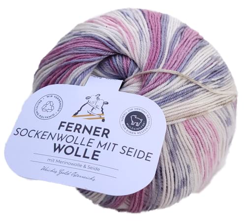 Sockenwolle Seide Ferner Wolle Lungauer, Wolle Seide Farbverlauf, nicht nur zum Socken stricken (537x22) von Ferner Wolle