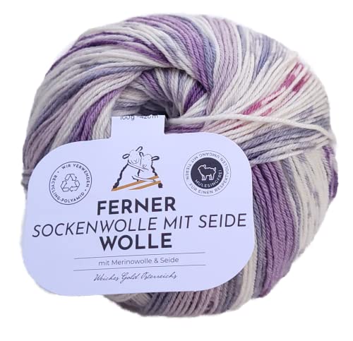 Sockenwolle Seide Ferner Wolle Lungauer, Wolle Seide Farbverlauf, nicht nur zum Socken stricken (538x22) von Ferner Wolle