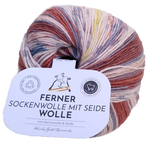 Sockenwolle Seide Ferner Wolle Lungauer, Wolle Seide Farbverlauf, nicht nur zum Socken stricken (539x22) von Ferner Wolle