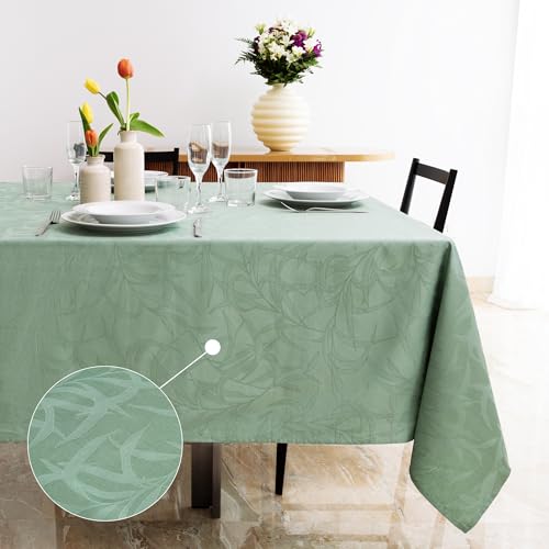 Ferò Premium Tischdecke 150x180, Tischdecke Outdoor, Wasserabweisende, Abwischbare Tischdecke 100% Baumwolle, Design Jacquard Made in Italy, Outdoor Indoor, Wasserfest Fleckenresistent, Waschbar, Grün Ferò Premium Tischdecke 150x180, Tischdecke Outdoor, Wasserabweisende, Abwischbare Tischdecke 100% Baumwolle, Design Jacquard Made in Italy, Outdoor Indoor, Wasserfest Fleckenresistent, Waschbar, Grün von Ferò