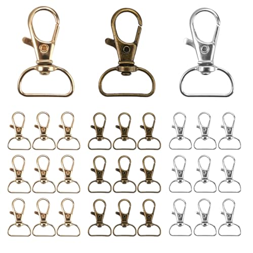 30 Stücke Schlüsselring Karabiner, Schwenker Schlüsselring Verschluss,Schlüsselring mit Karabiner mit 360°,Schlüsselanhänger Haken,Karabiner Schlüsselanhänger mit D-Ring für Schlüsselbund 30 Stücke Schlüsselring Karabiner, Schwenker Schlüsselring Verschluss,Schlüsselring mit Karabiner mit 360°,Schlüsselanhänger Haken,Karabiner Schlüsselanhänger mit D-Ring für Schlüsselbund von FerraDrend