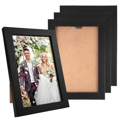 4 Stück Bilderrahmen 10x15 Schwarz,Bilderrahmen Set Schwarz,Holz Fotorahmen 10x15 mit Acrylglas zum Aufhängen und Aufstellen fü Dekoration von Privathäusern, Einrichtung von Büros 4 Stück Bilderrahmen 10x15 Schwarz,Bilderrahmen Set Schwarz,Holz Fotorahmen 10x15 mit Acrylglas zum Aufhängen und Aufstellen fü Dekoration von Privathäusern, Einrichtung von Büros von FerraDrend