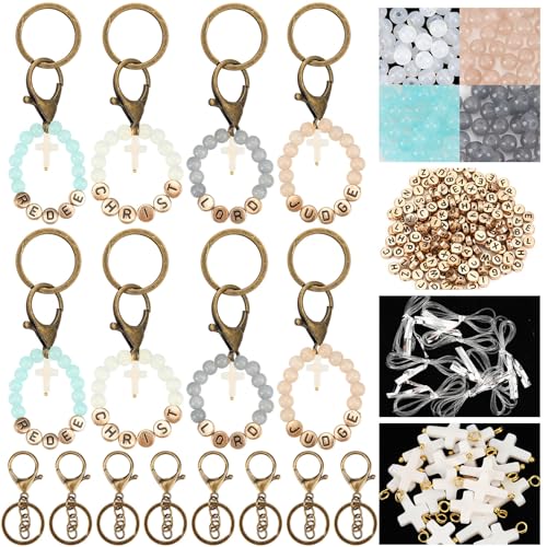 Ferreve 20 Sets christliche Kreuz-Perlen, Schlüsselanhänger-Bastelsets, religiöse DIY-Schlüsselanhänger, Kreuzperlen und Charms für Weihnachten, Lehrer, Wertschätzung, Geschenke, Kirchenaktivitäten Ferreve 20 Sets christliche Kreuz-Perlen, Schlüsselanhänger-Bastelsets, religiöse DIY-Schlüsselanhänger, Kreuzperlen und Charms für Weihnachten, Lehrer, Wertschätzung, Geschenke, Kirchenaktivitäten von Ferreve