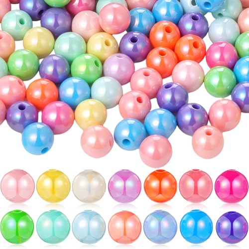 Ferreve Acrylperlen, rund, Acrylperlen, 10 mm, Acrylperlen, für DIY-Schmuckherstellung, Zubehör, Massenschnur, Armband, Schmuckmaterial, 450 Stück Ferreve Acrylperlen, rund, Acrylperlen, 10 mm, Acrylperlen, für DIY-Schmuckherstellung, Zubehör, Massenschnur, Armband, Schmuckmaterial, 450 Stück von Ferreve